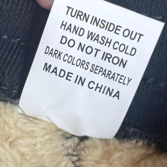 Fleece Lined Quilted Pants Mens Medium Gray New Pockets Warm Winter - Picture 10 of 10